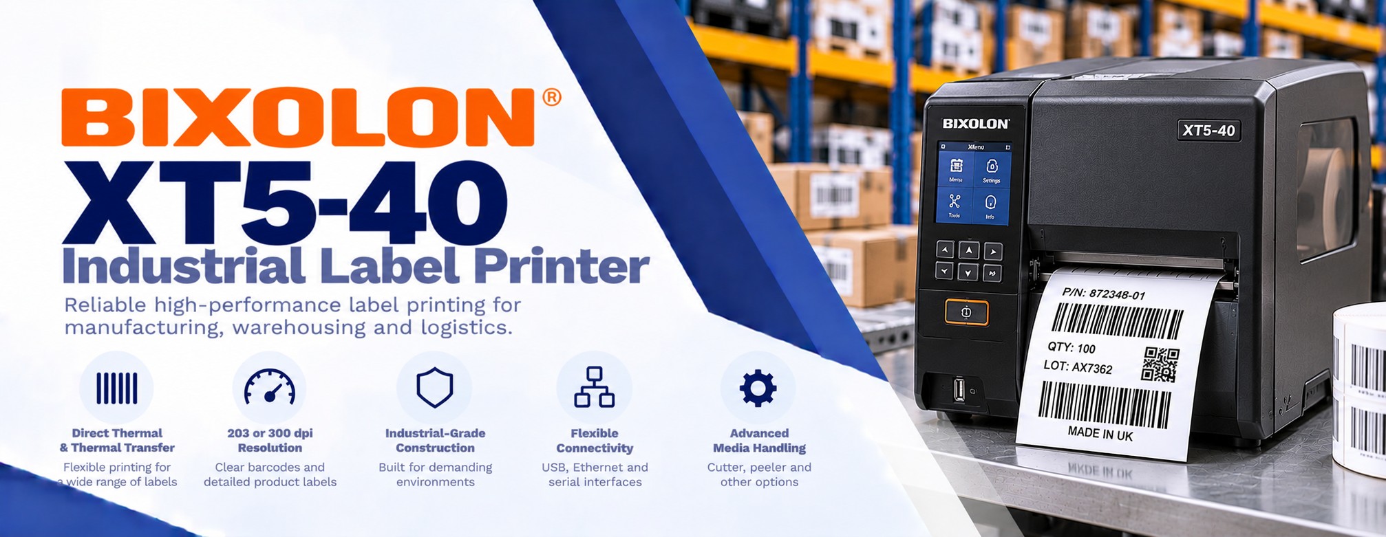 Bixolon XT5-40 Industrial Label Printer