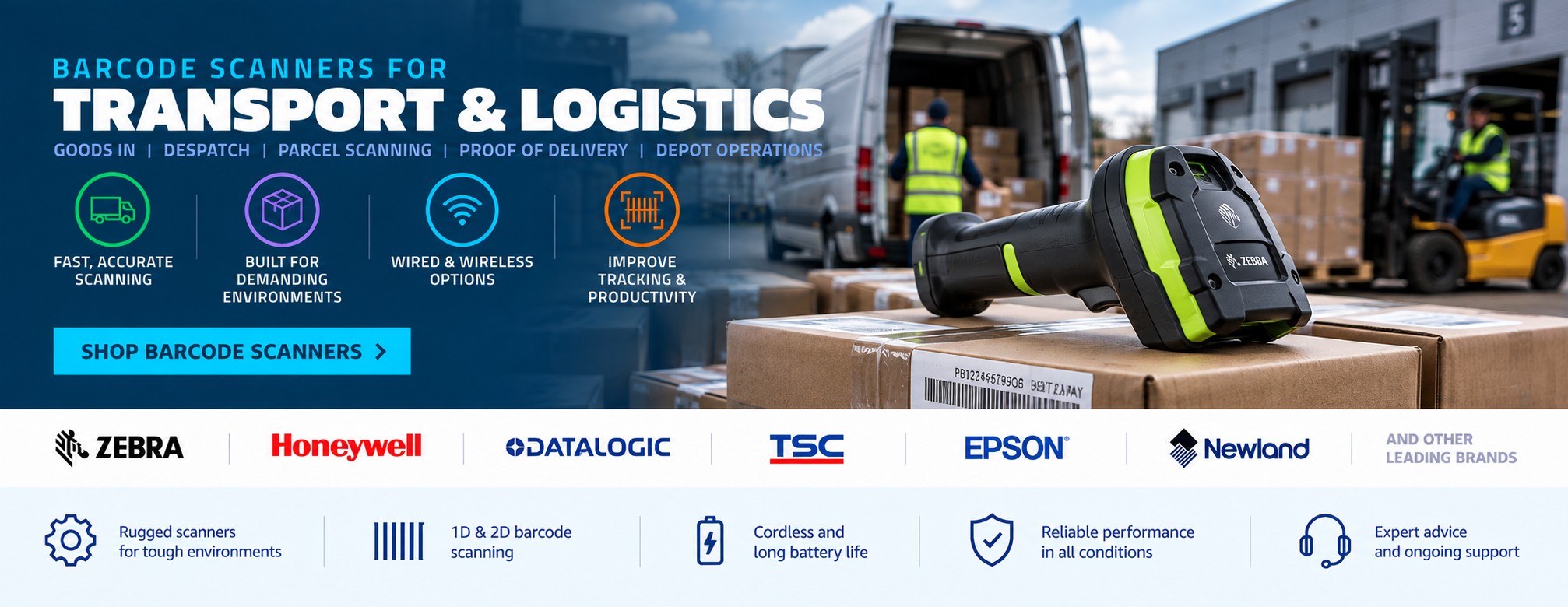 Barcode Scanners for Transport and Logistics