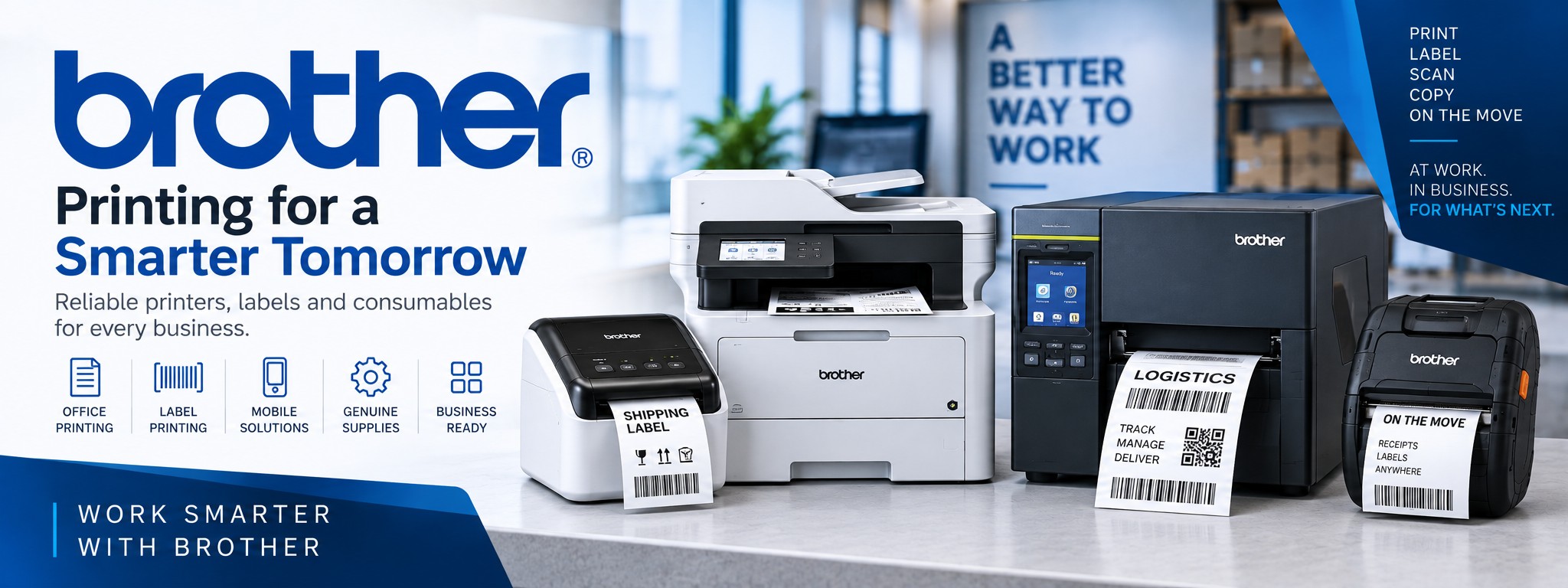 Brother Label Printers, Mobile Printers & Office Printing