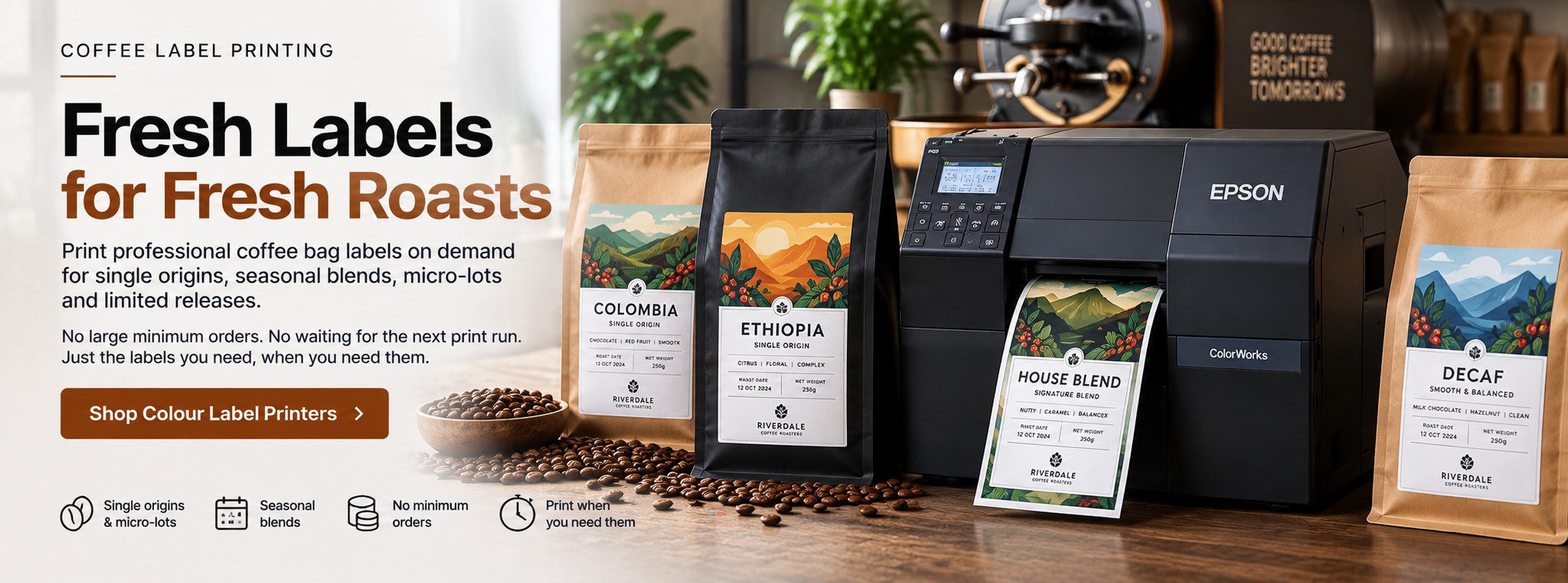 Coffee Label Printers for Roasters