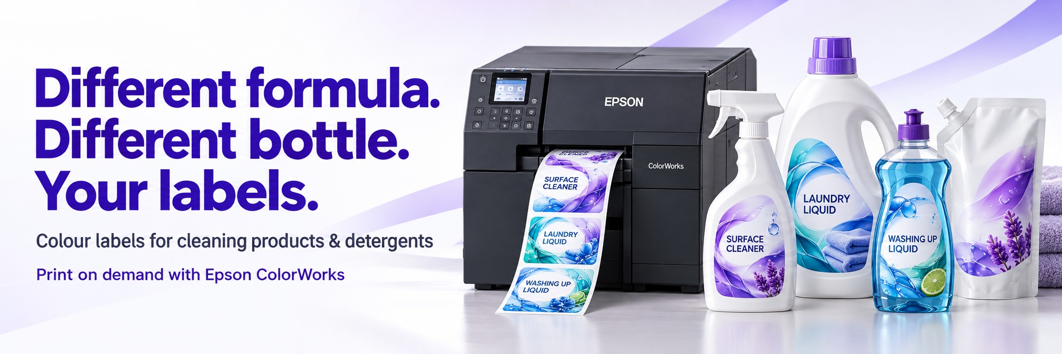 Colour Label Printing for Cleaning Products & Detergents