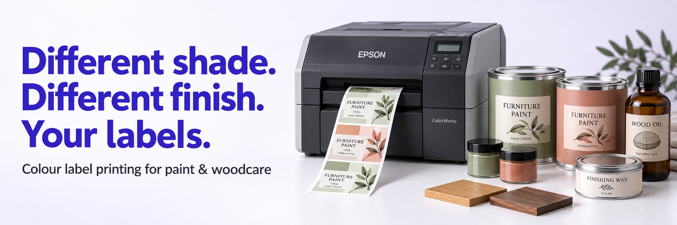 Colour Label Printing for Paint & Woodcare Products