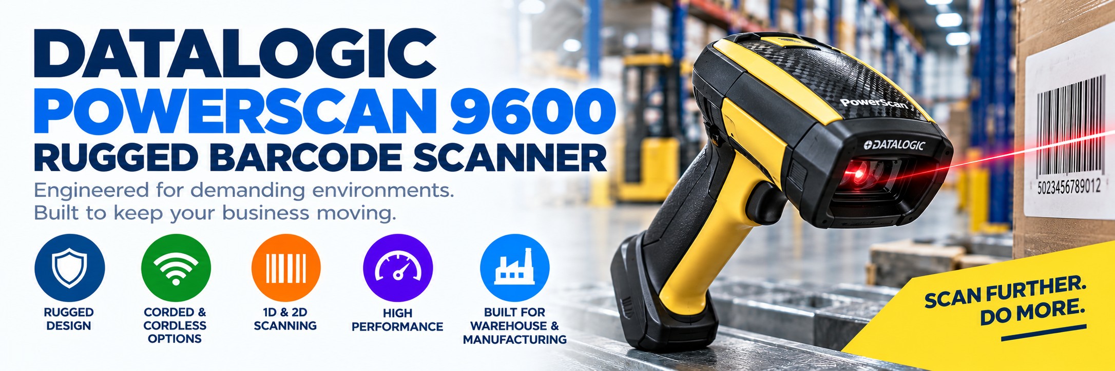 Datalogic PowerScan 9600 Rugged Barcode Scanner