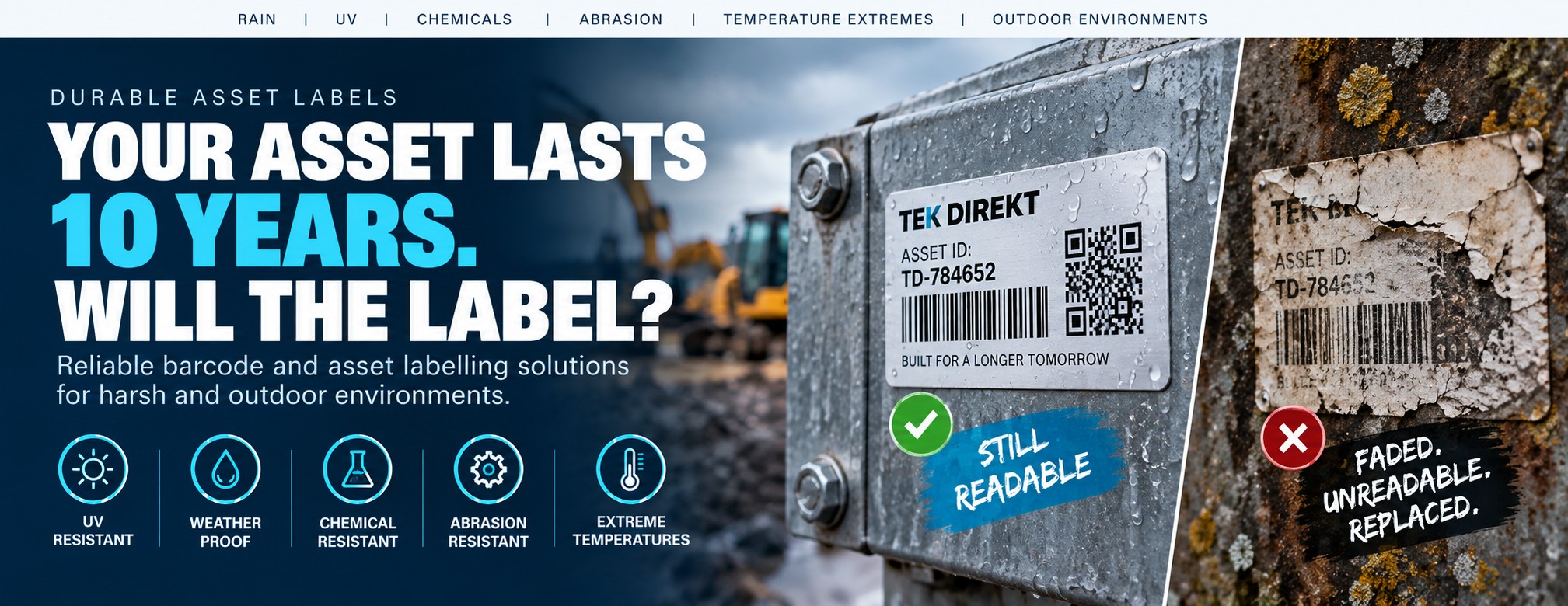 Durable Asset Labels for Harsh & Outdoor Environments