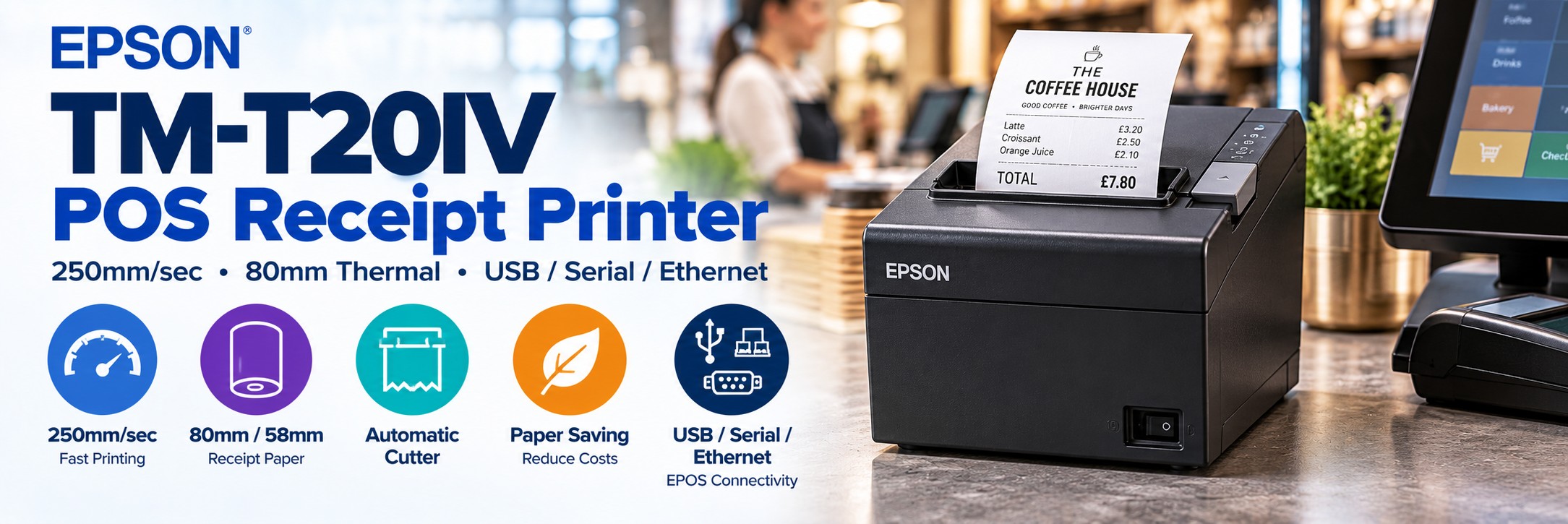 Epson TM-T20IV POS Receipt Printer
