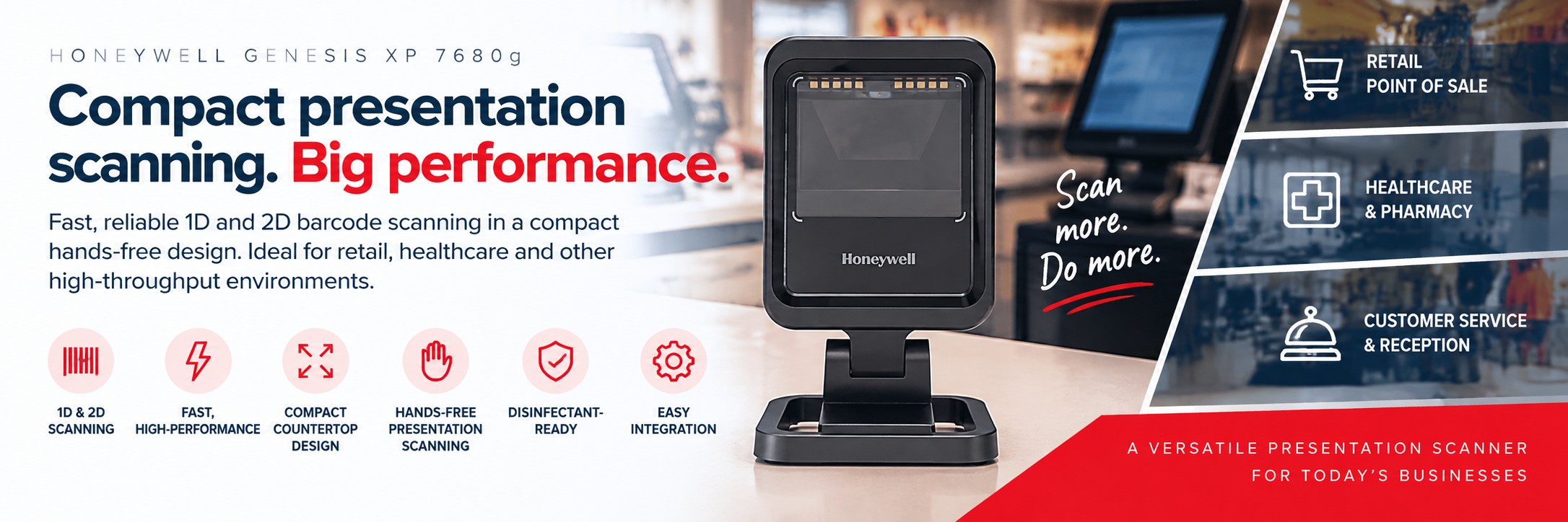 Honeywell Genesis XP 7680g Barcode Scanner