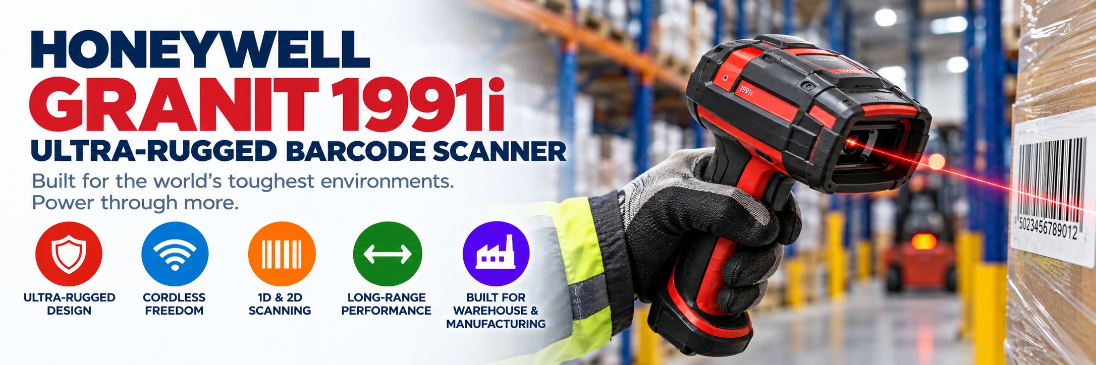 Honeywell Granit 1991i Rugged Barcode Scanner