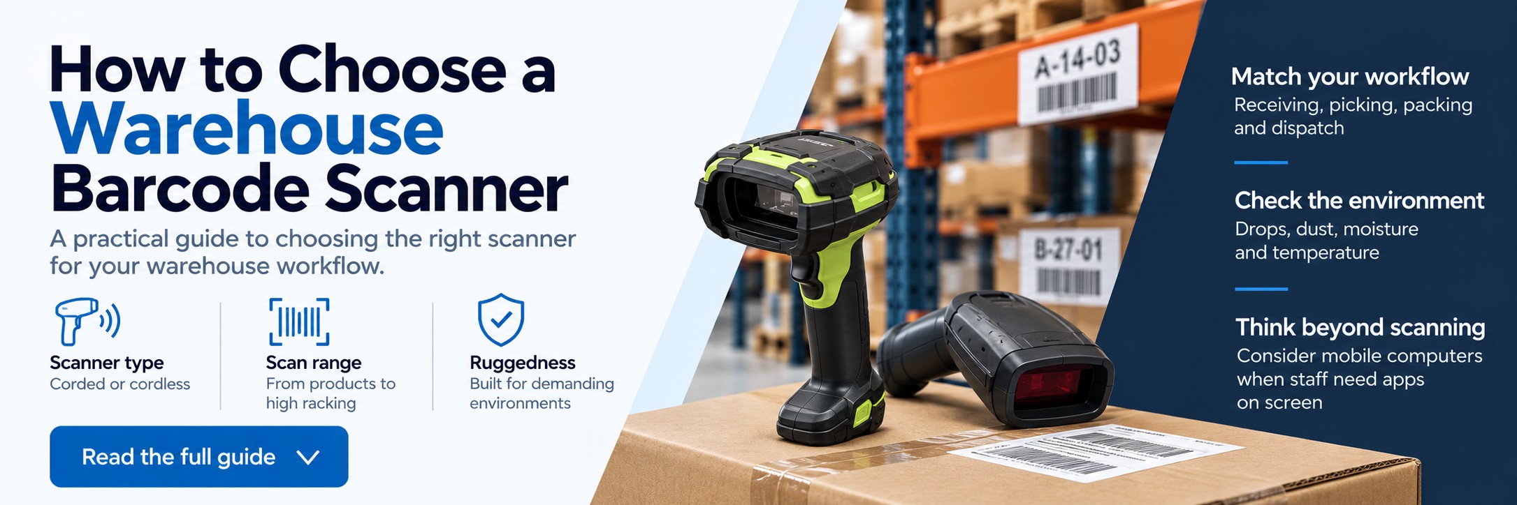 How to Choose a Warehouse Barcode Scanner
