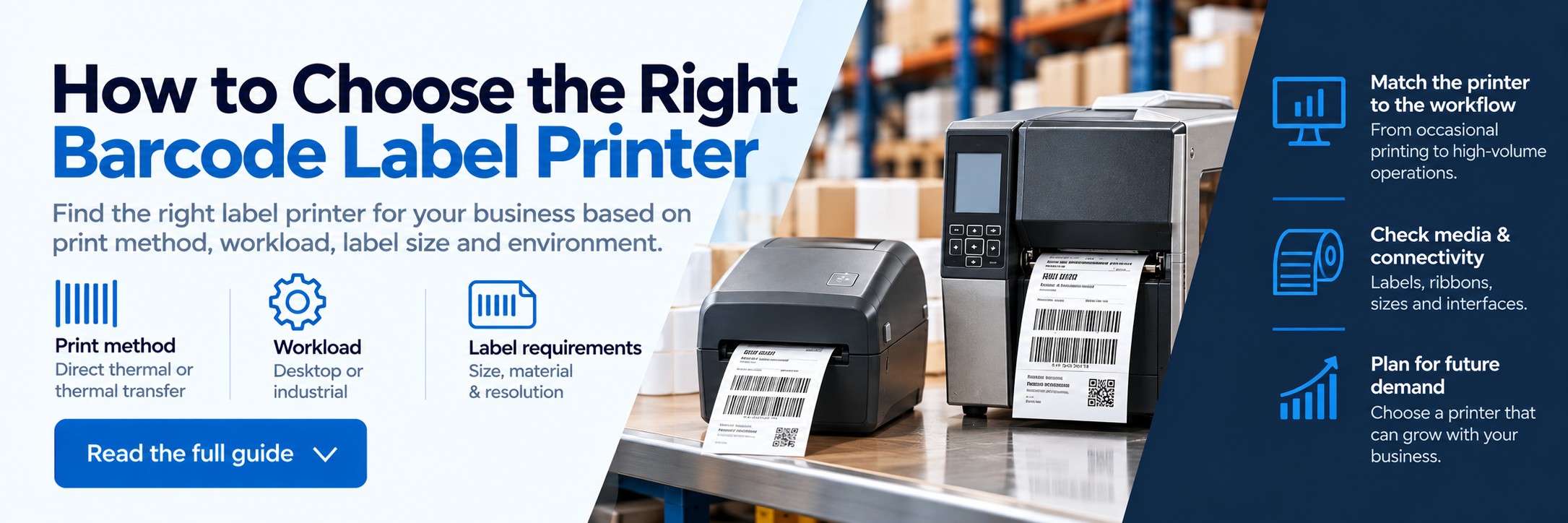 How to Choose the Right Barcode Label Printer