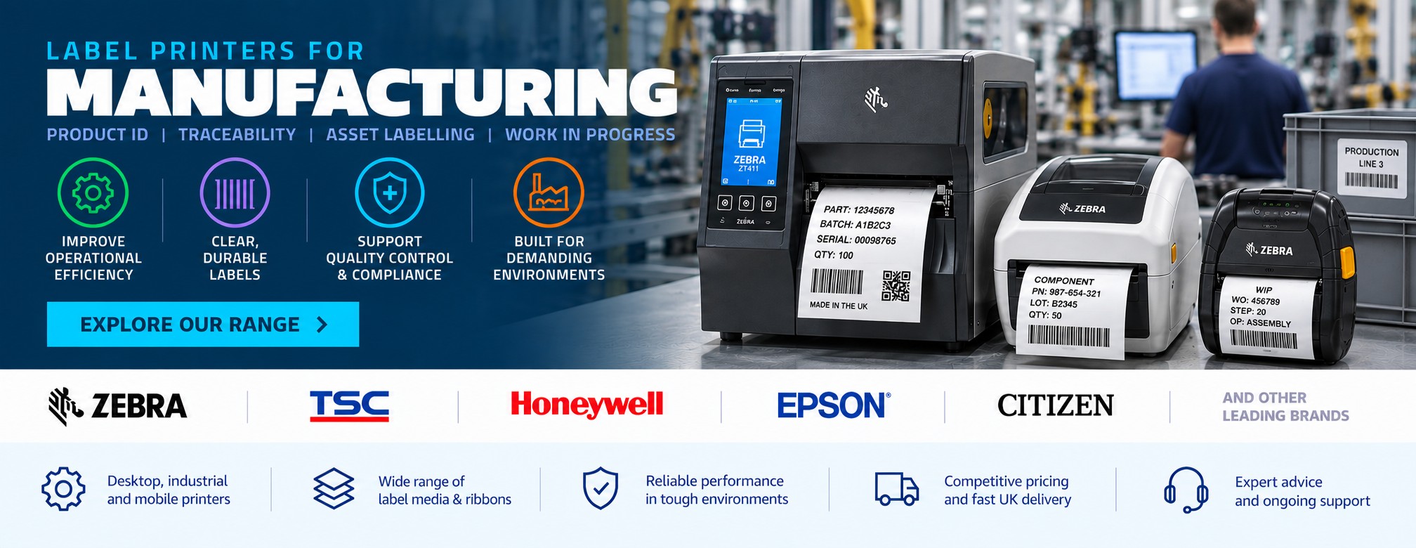 Label Printers for Manufacturing