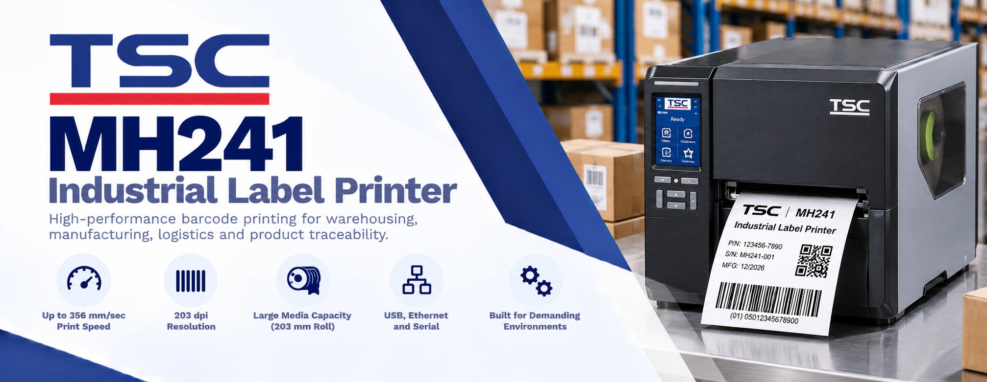 TSC MH241 Industrial Label Printer
