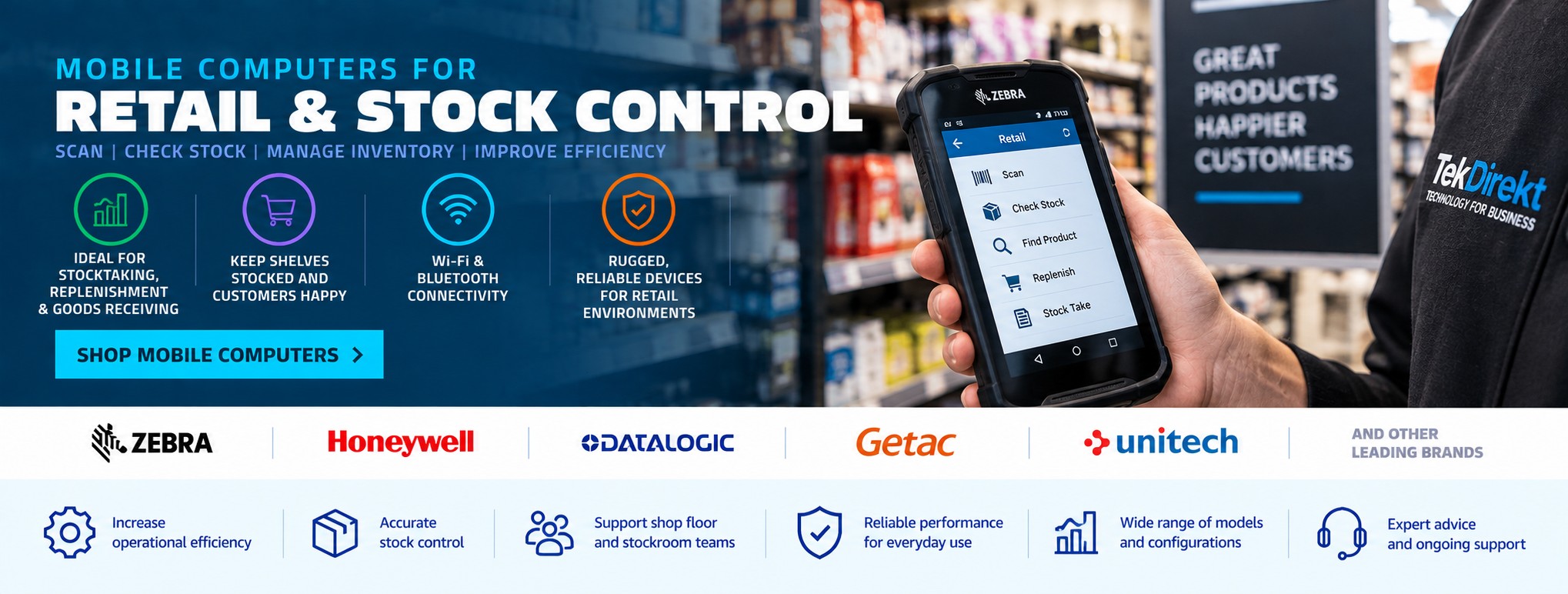 Mobile Computers for Retail & Stock Control