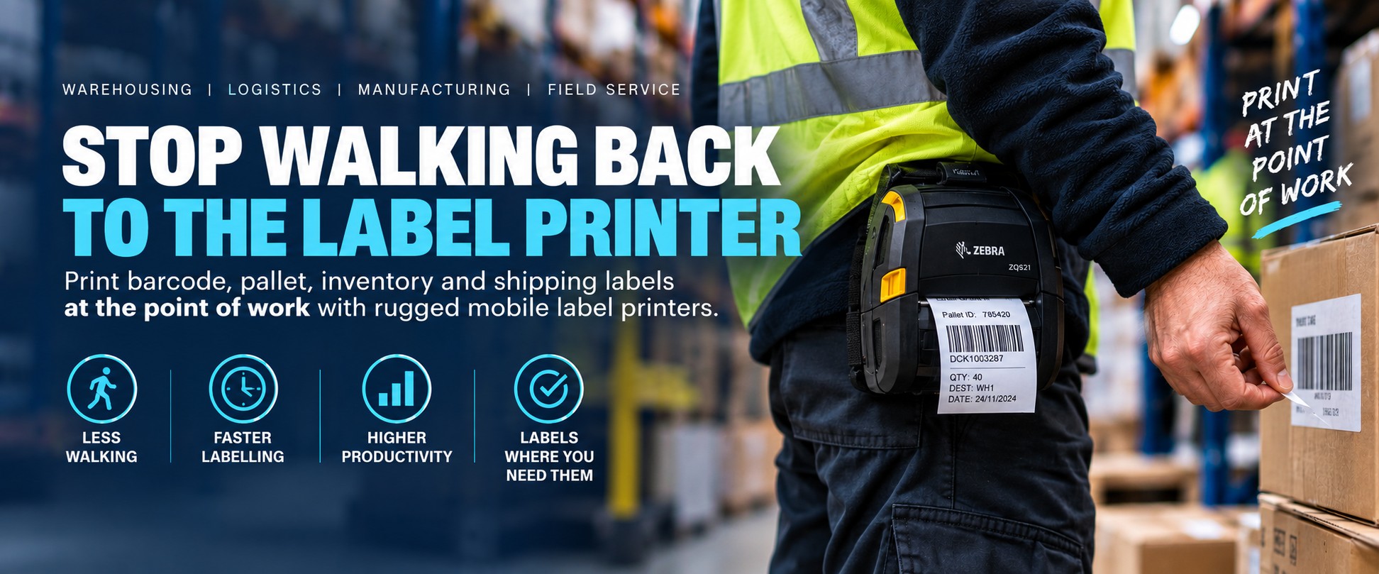 Mobile Label Printing for Warehouses & Field Operations