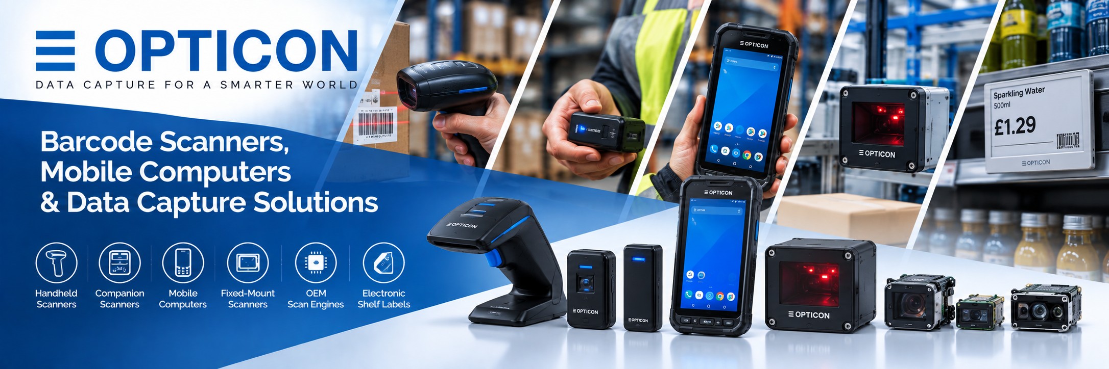 Opticon Barcode Scanners, Mobile Computers & Data Capture
