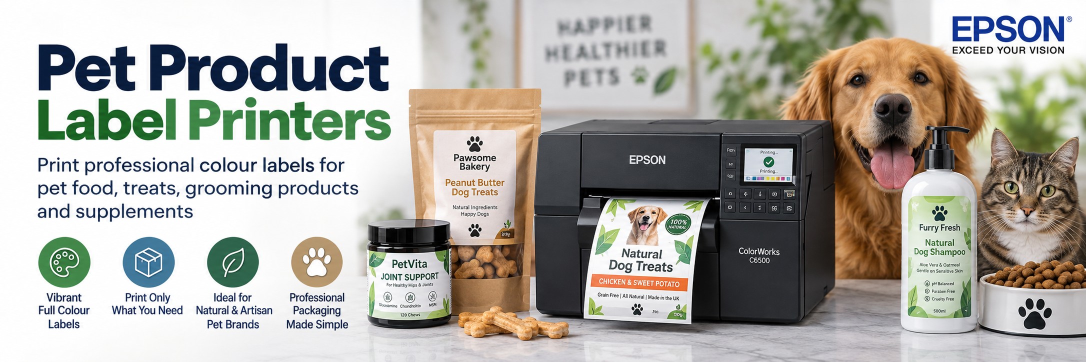 Colour Label Printing for Pet products