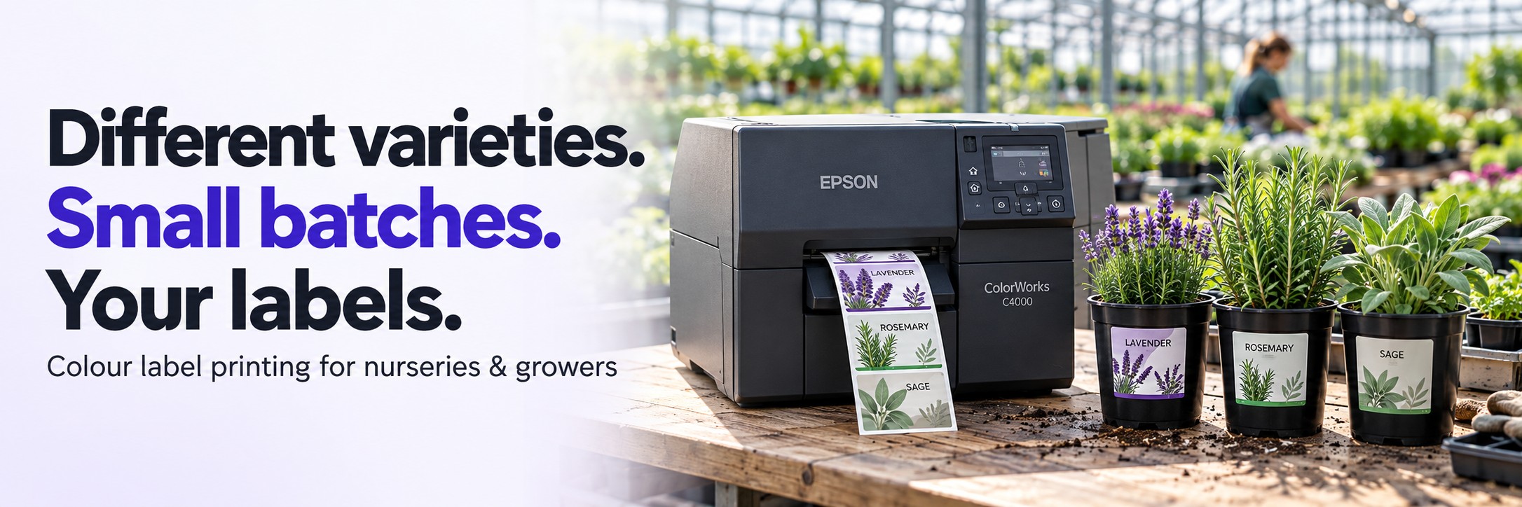 Plant Nursery Colour Label Printing
