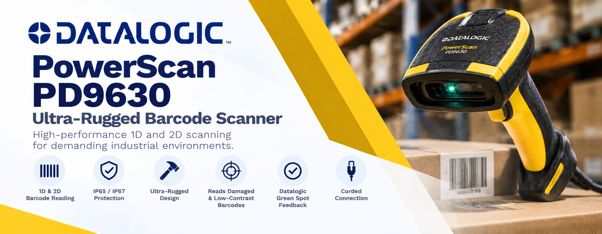 Datalogic PowerScan PD9630 Ultra-Rugged Barcode Scanner