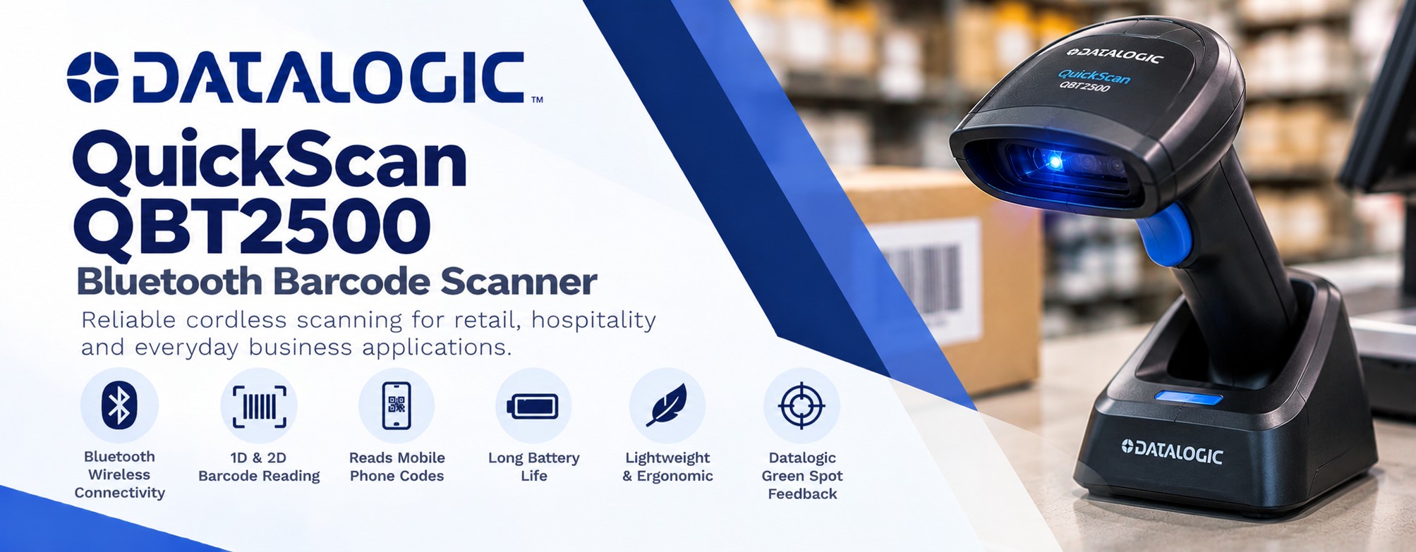 Datalogic QuickScan QBT2500 Bluetooth Barcode Scanner