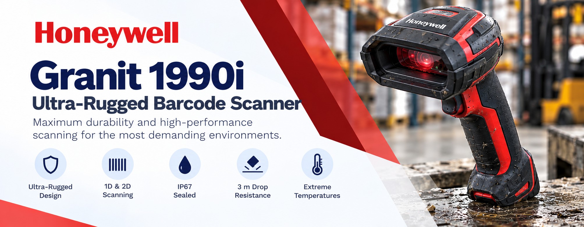 Honeywell Granit 1990i Ultra-Rugged Barcode Scanner