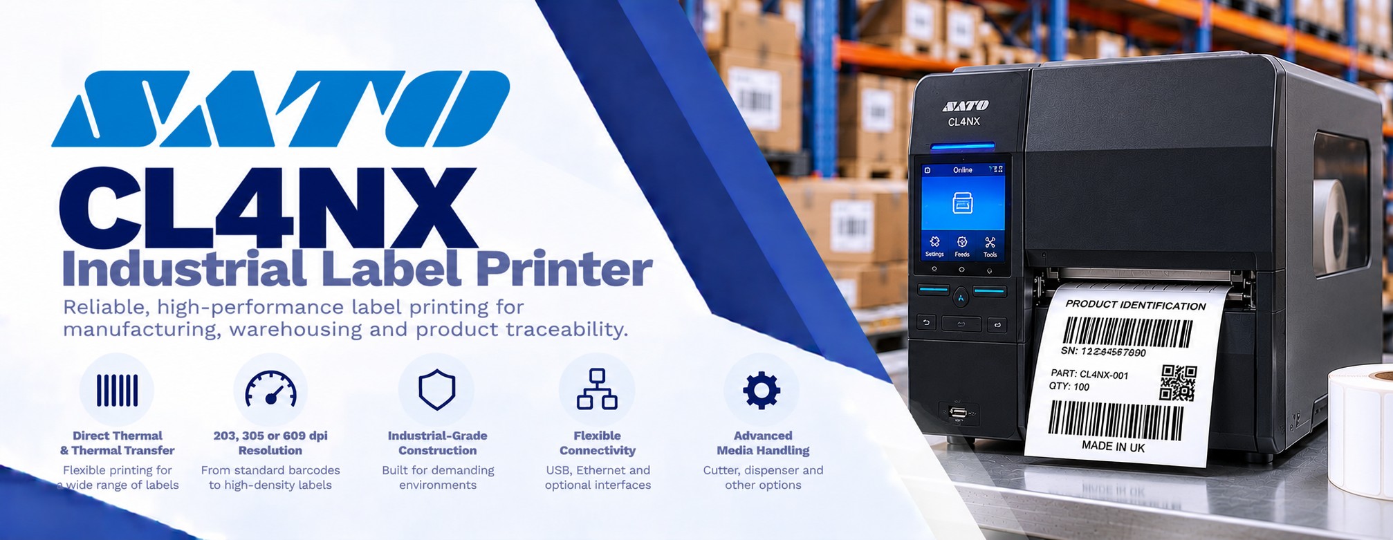 SATO CL4NX Industrial Label Printer