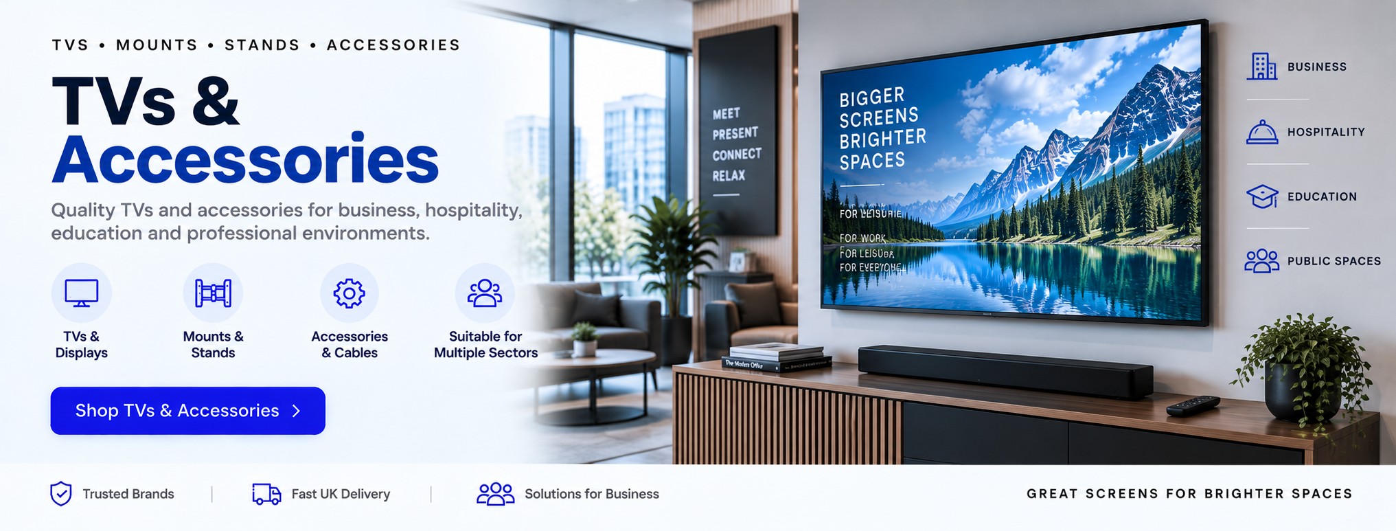 TVs & Accessories for Business & Hospitality