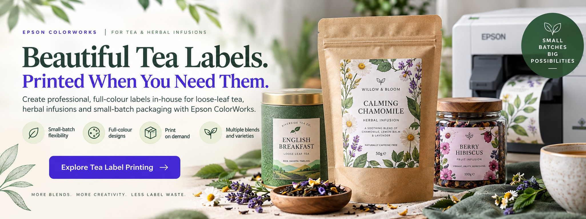 Tea Label Printers for Small Businesses