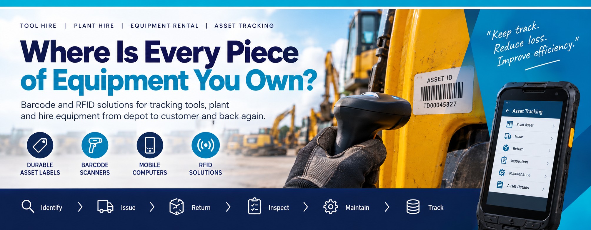 Tool & Equipment Hire Asset Tracking